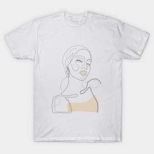 Lady In Beige T-Shirt